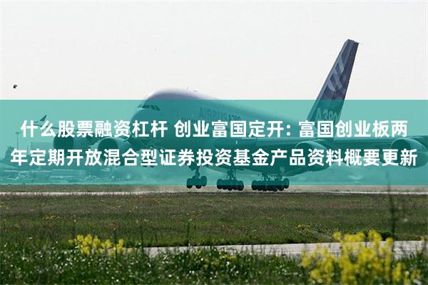 什么股票融资杠杆 创业富国定开: 富国创业板两年定期开放混合型证券投资基金产品资料概要更新